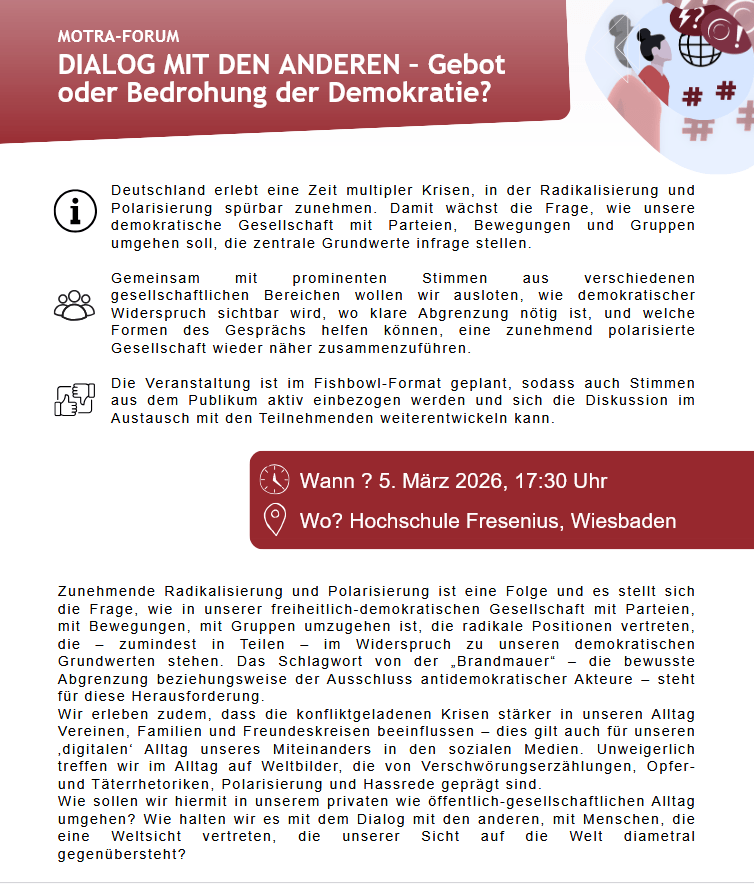 Motra Veranstaltungsankündigung